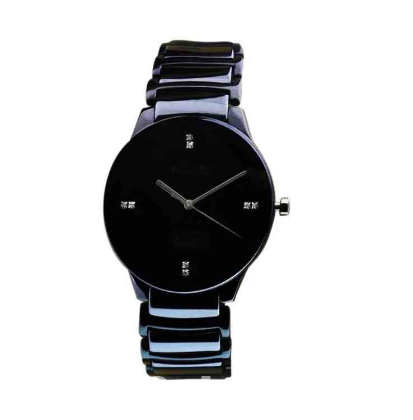 NRA11 Black Stainless Steel Watch with RAOLIAS Hands for Men